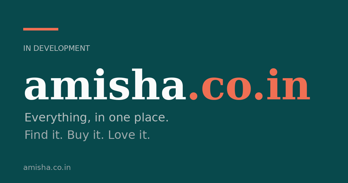 Link preview image for amisha.co.in